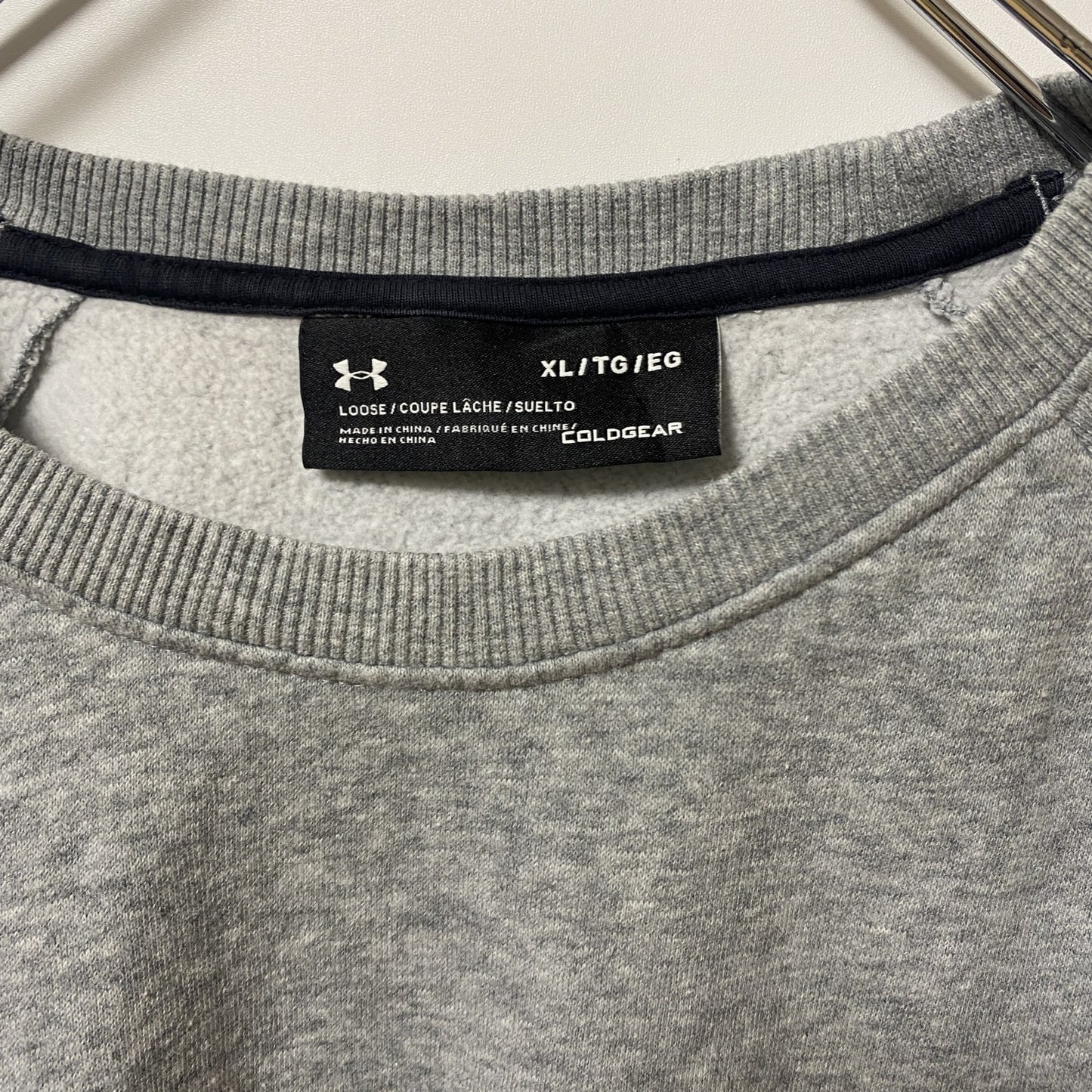 古着 used UNDER ARMOUR アンダーアーマー 長袖プリントスウェット トレーナー ワンポイントロゴ XLサイズ