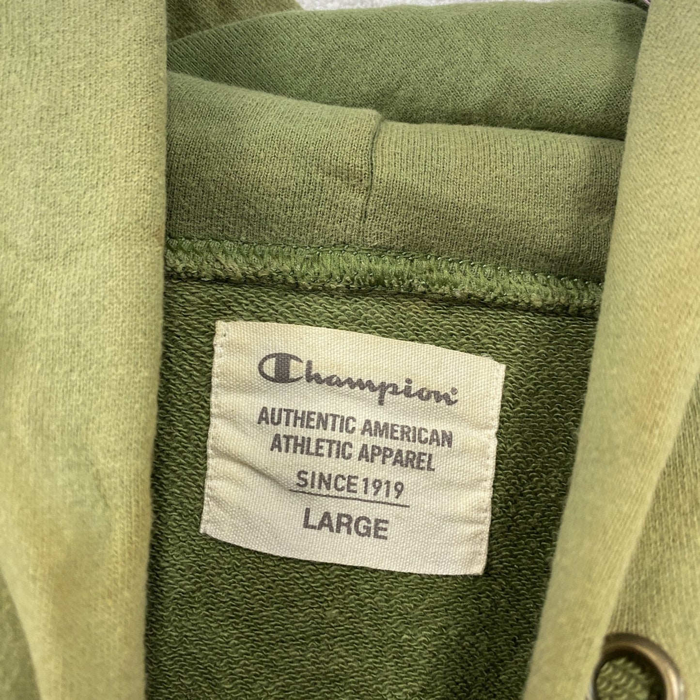 Champion チャンピオン スウェットパーカー/フーディー 緑 グリーン Lサイズ