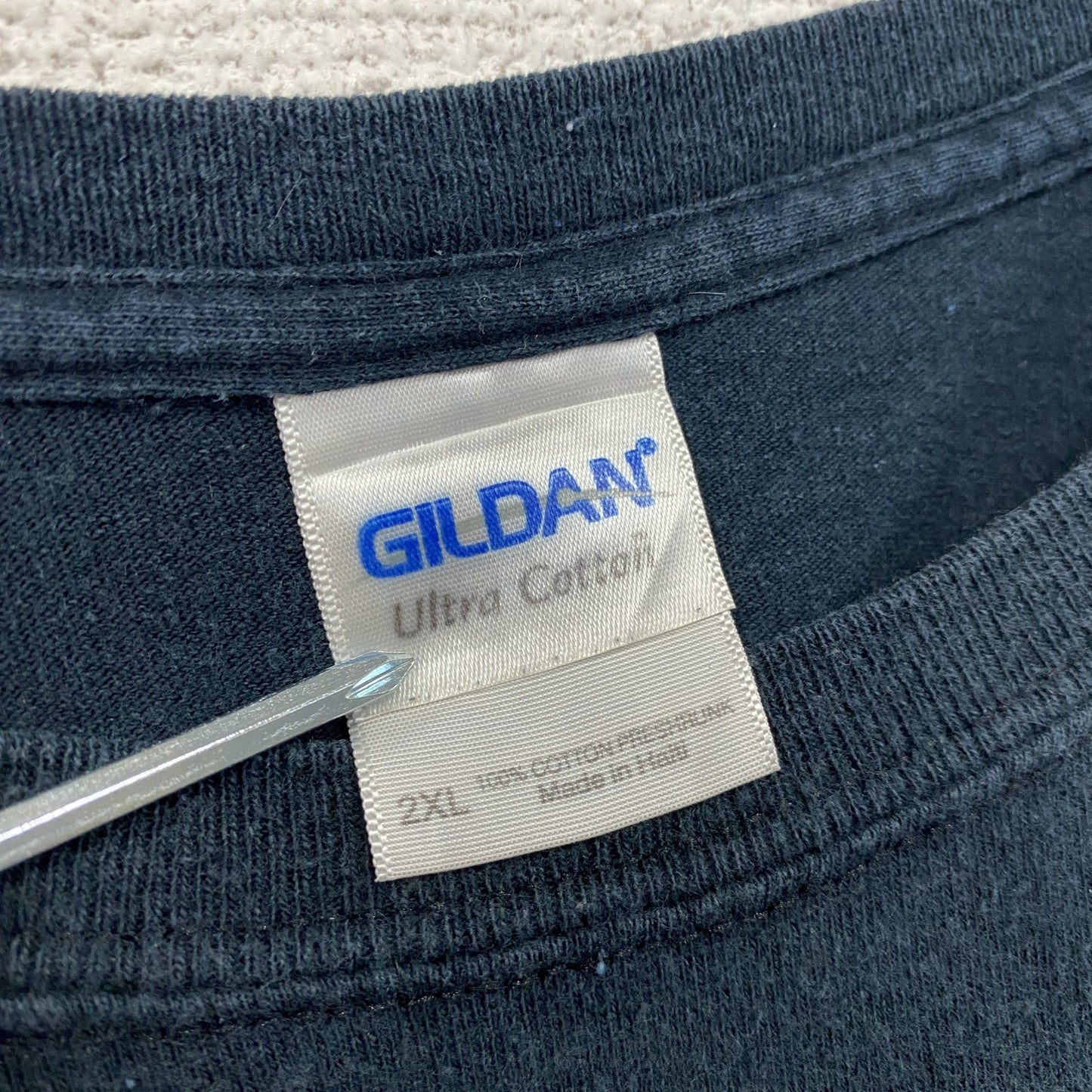 00s GILDAN ギルダン 半袖Tシャツ DON'T TREAD ON ME ガズデン旗 黒 ブラック 2XLサイズ