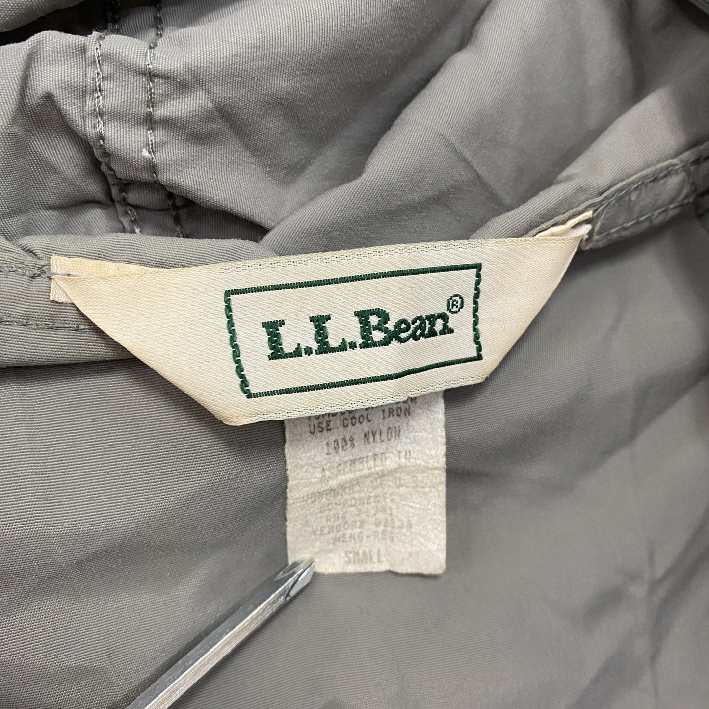 80s L.L.Bean エルエルビーン アノラックパーカー ヴィンテージ 灰色 グレー Sサイズ
