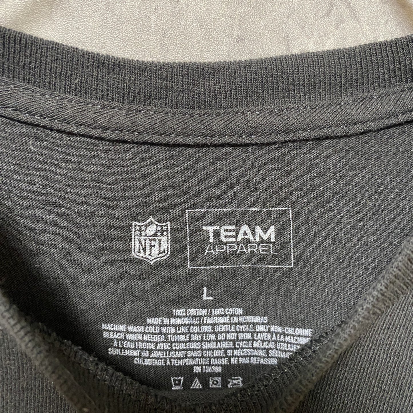 古着 used NFL SUPER BOWL アメフト ロサンゼルスラムズ 半袖プリントTシャツ スポーツ 黒 ブラック Lサイズ