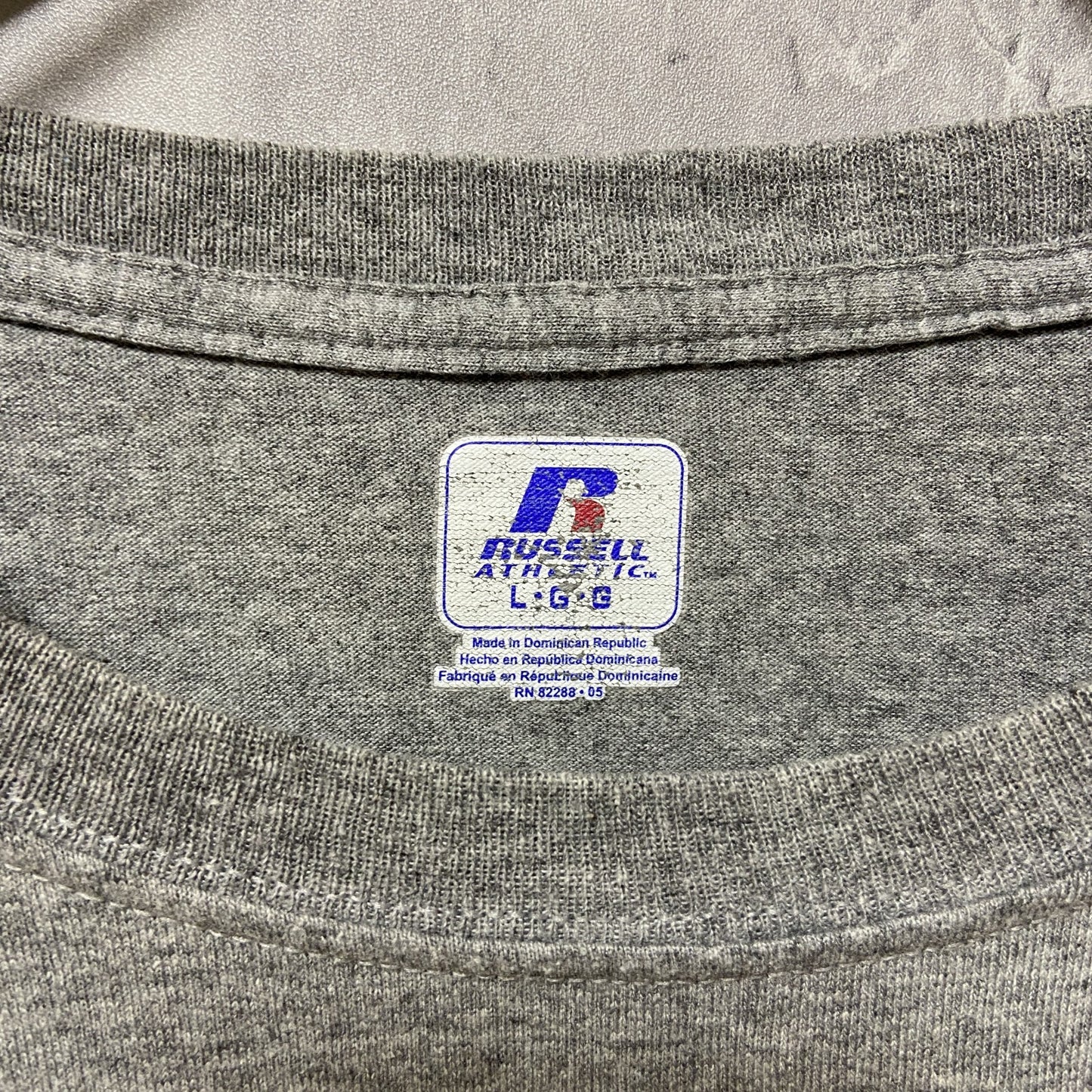 古着 used RUSSELL ラッセル BIG LEAGUE BASEBALL 2011 半袖プリントTシャツ グレー 野球