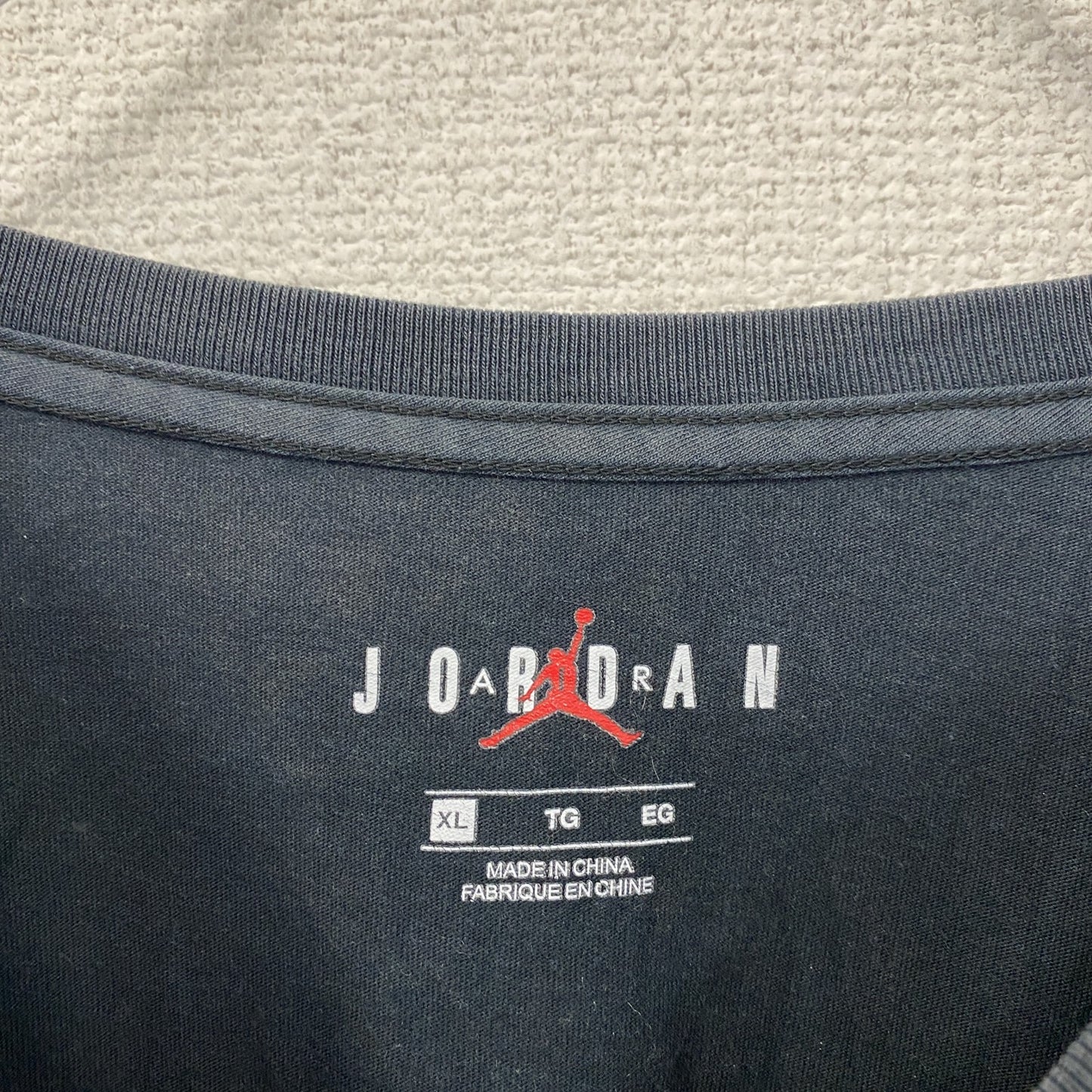AIR JORDAN エアジョーダン 長袖Tシャツ/ロンT 黒 ブラック XLサイズ