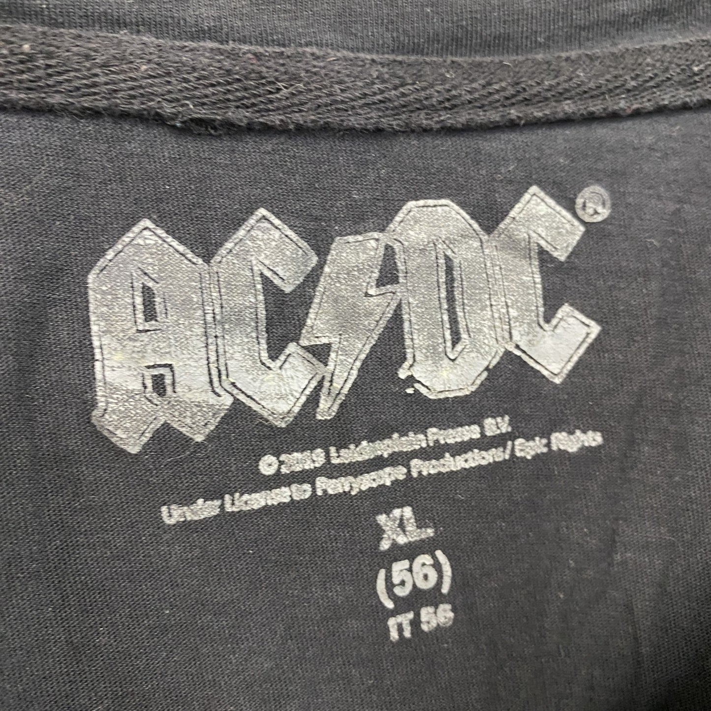 AC/DC 半袖プリントTシャツ 黒 ブラック XLサイズ