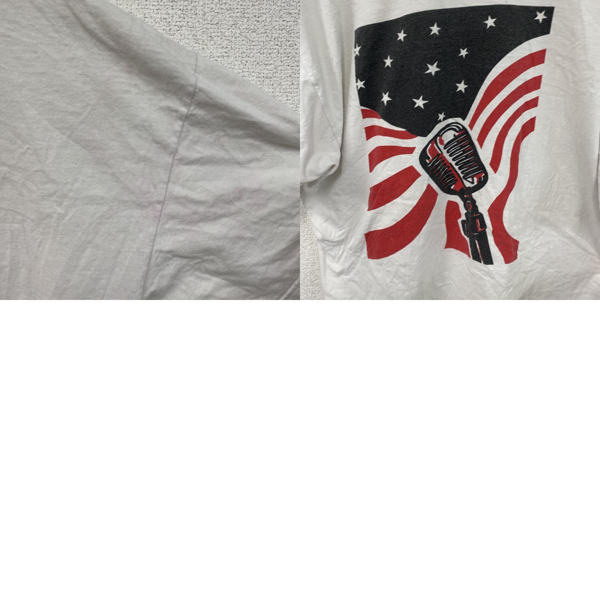 00s Hanes 半袖プリントTシャツ 星条旗 ヴィンテージ 白 ホワイト XLサイズ