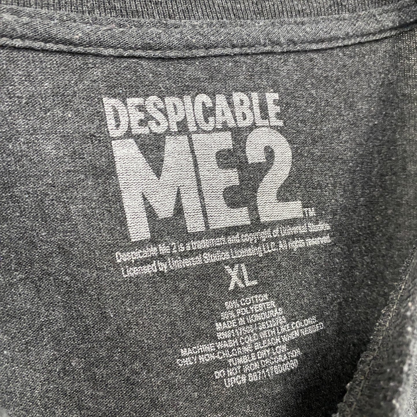 ME2 ミニオン 半袖プリントTシャツ 灰色 グレー XLサイズ