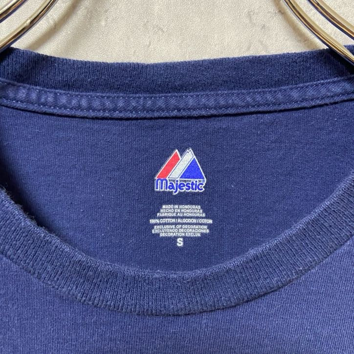 古着 used MLB メジャーリーグ ミネソタツインズ 野球 半袖オフィシャルプリントTシャツ ネイビー 紺 Sサイズ
