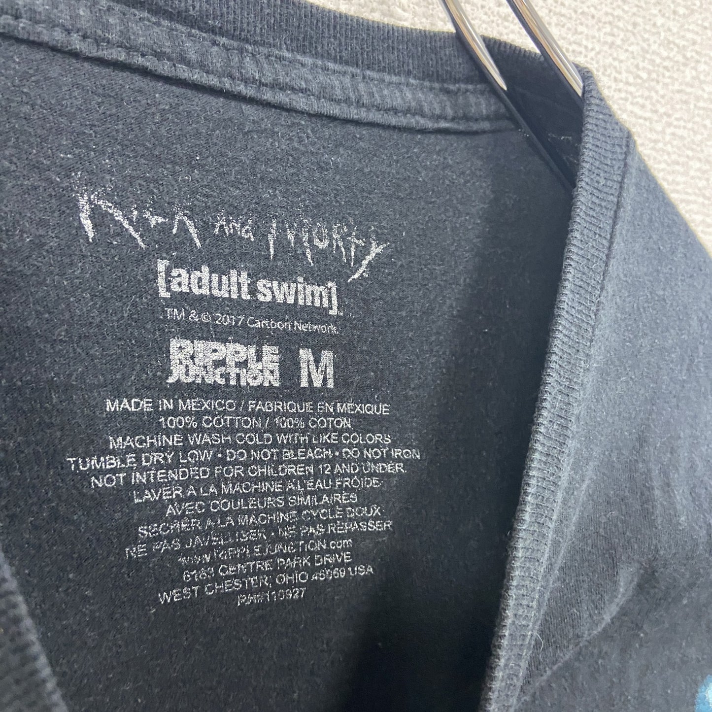 Rick and Morty リック・アンド・モーティ 半袖プリントTシャツ アニメT 黒 ブラック Lサイズ