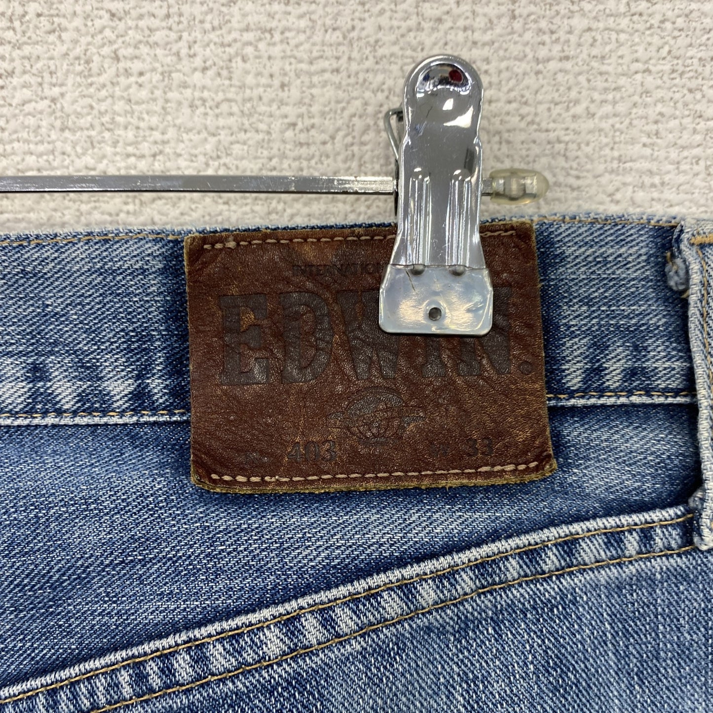 EDWIN エドウィン 403 デニムパンツ/ジーンズ ジップフライ インディゴ W33サイズ