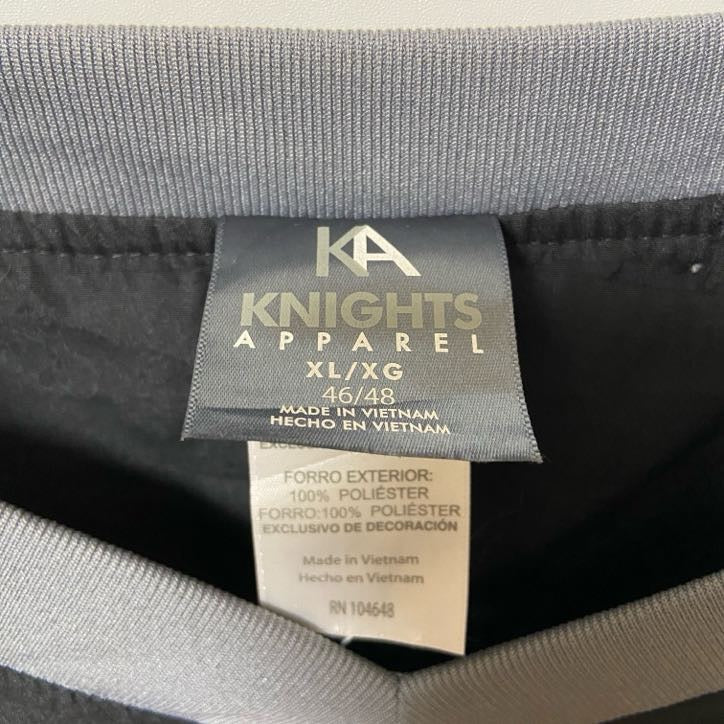 古着 used KNIGHTS APPAREL 長袖カレッジ刺繍ナイロンプルオーバー パデュー大学 ビッグシルエット XLサイズ