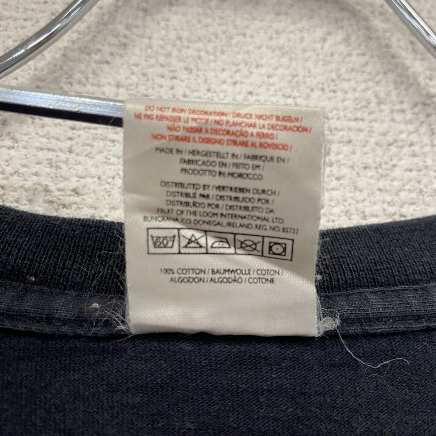 FRUIT OF THE LOOM フルーツオブザルーム 半袖プリントTシャツ 紺 ネイビー Lサイズ