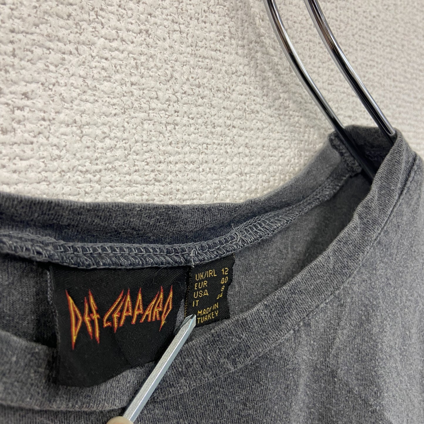 DEF LEPPARD デフ・レパード タンクトップ フリンジ付き バンドT ダークグレー 8サイズ