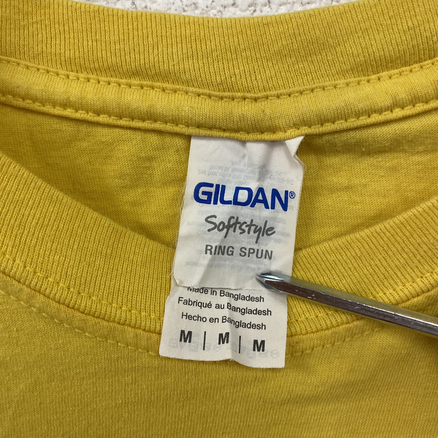 GILDAN ギルダン 半袖プリントTシャツ フォトT 黄色 イエロー Mサイズ
