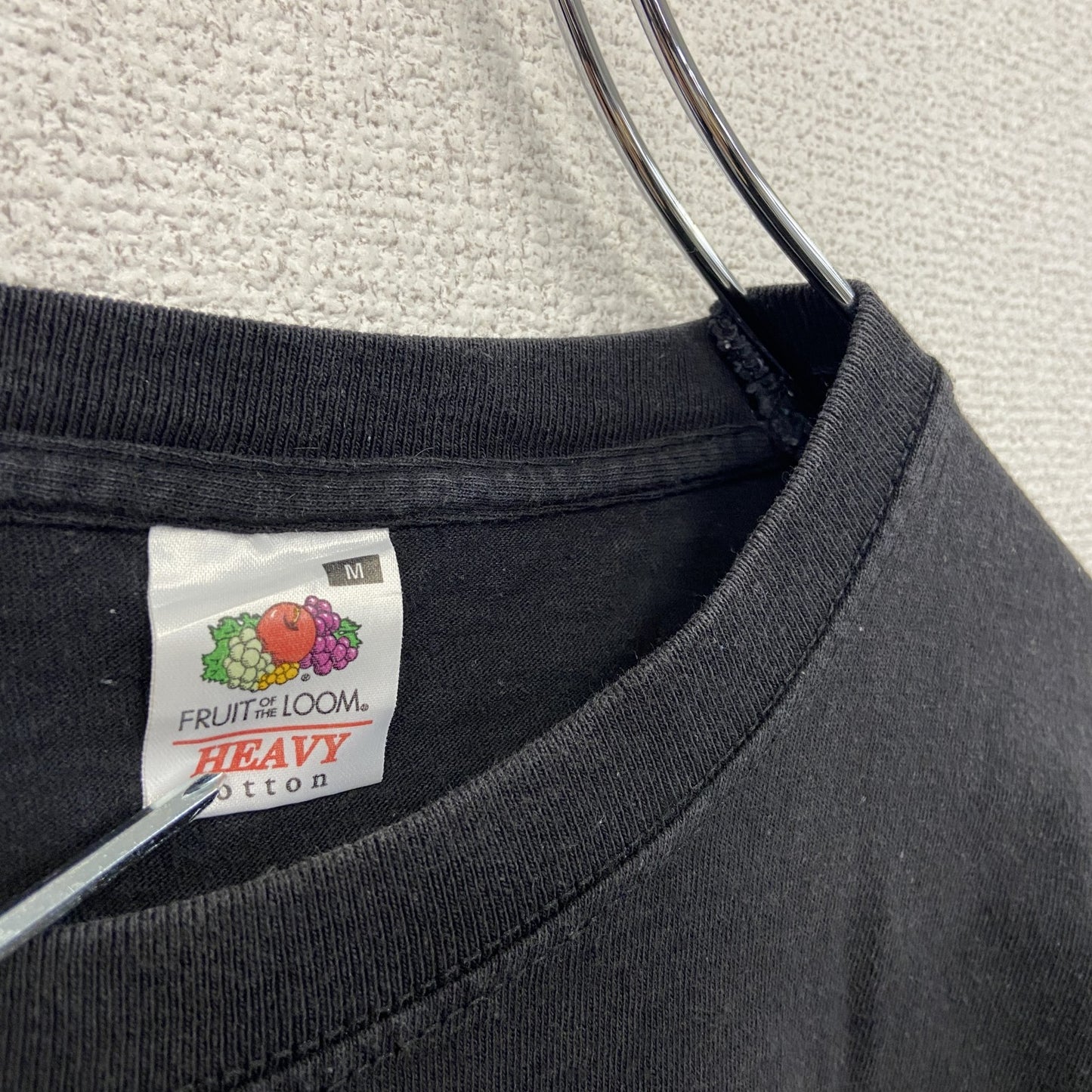 FRUIT OF THE LOOM フルーツオブザルーム 半袖プリントTシャツ FICKEN 黒 ブラック Mサイズ