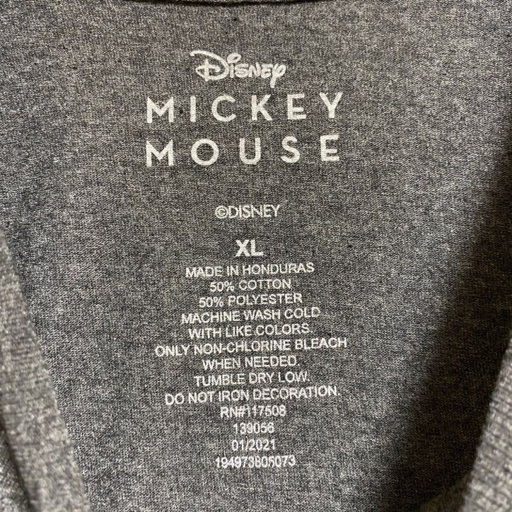 古着 used Disney ディズニー ミッキー Mickey 半袖プリントTシャツ クルーネック オーバーサイズ XLサイズ