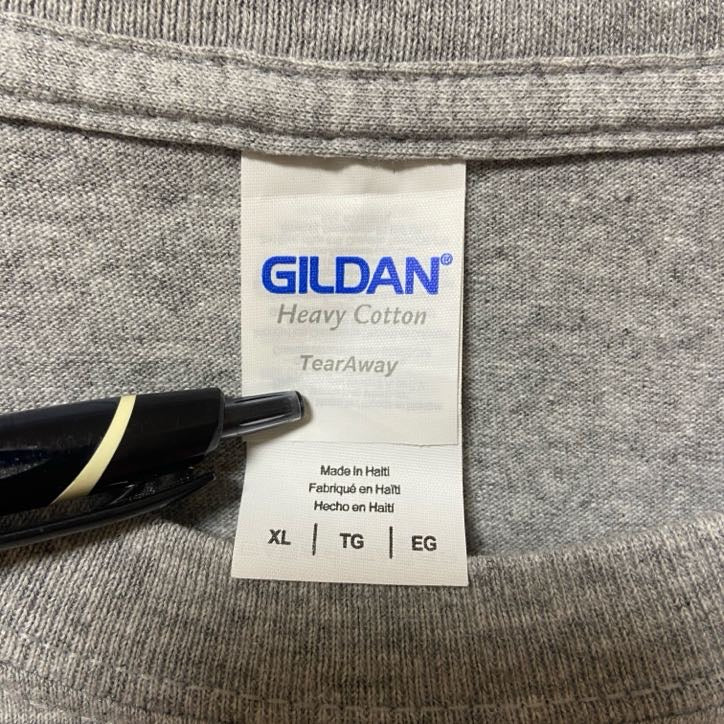 古着 used GILDAN ギルダン NFL SUPERBOWL アメフト 半袖プリントクルーネックTシャツ グレー XLサイズ