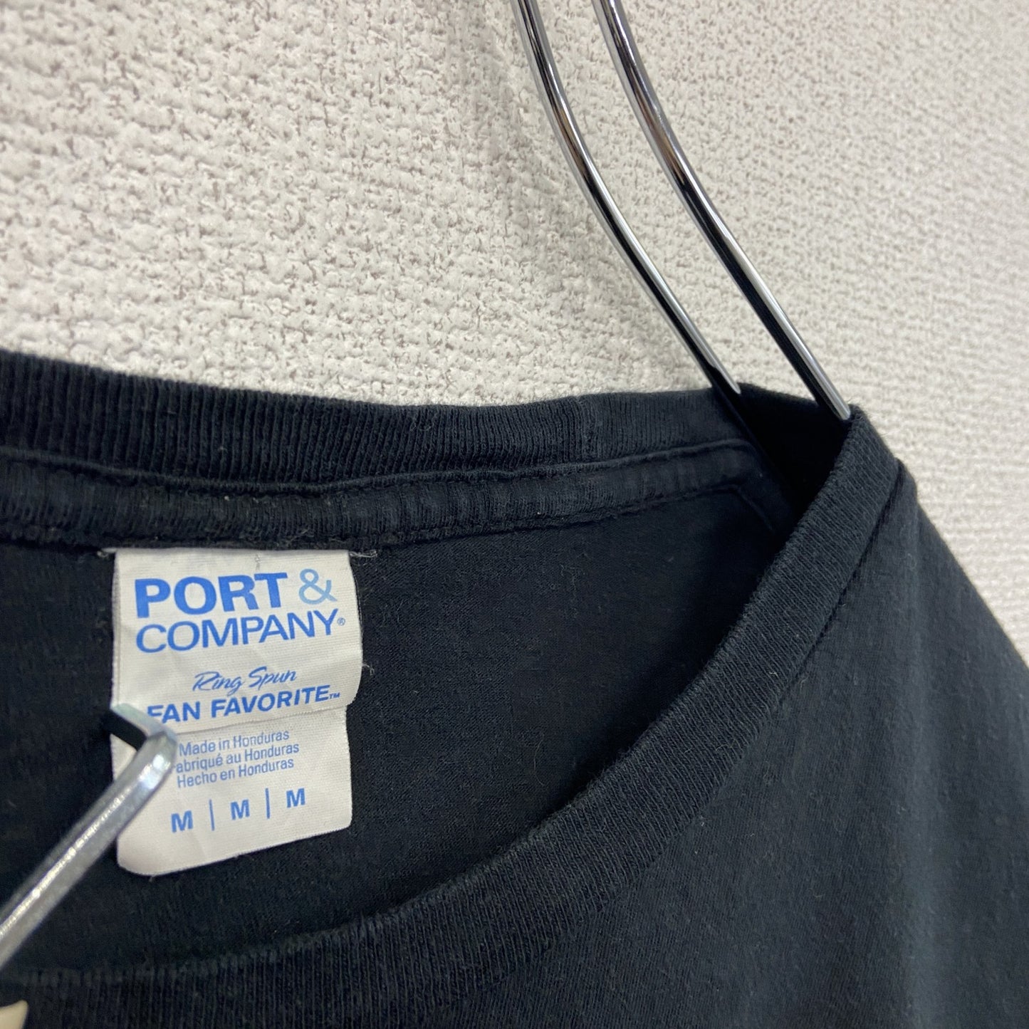 00s PORT&COMPANY ポートアンドカンパニー 半袖Tシャツ ハヌカー ヴィンテージ 黒 ブラック Mサイズ