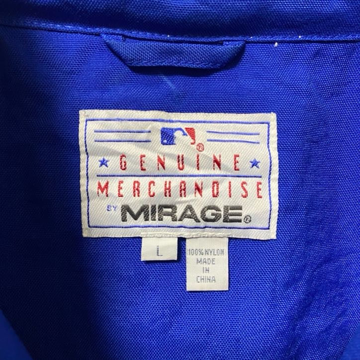 古着 used MIRAGE ミラージュ MLB メジャーリーグ 長袖ナイロンジャケット ニューヨークメッツ Lサイズ