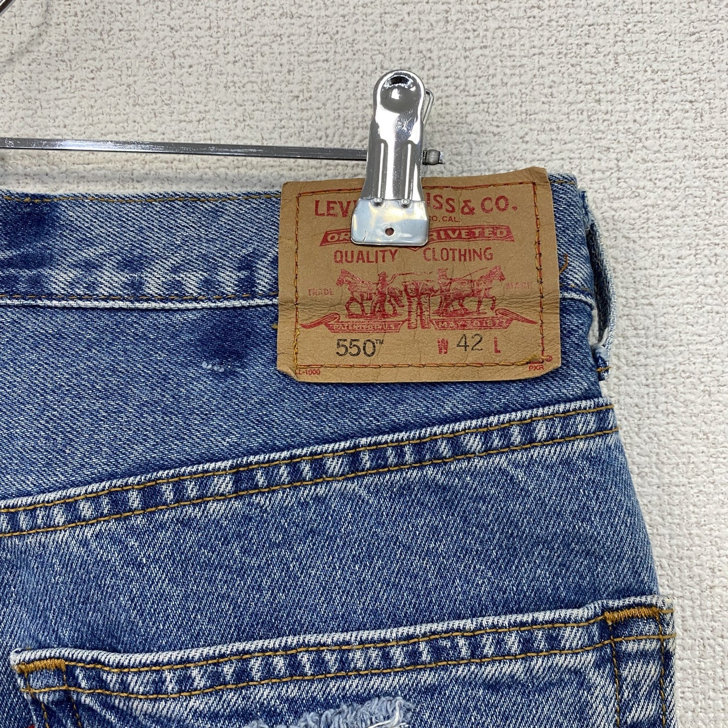 Levi's リーバイス ハーフパンツ/デニムショートパンツ ジップフライ インディゴ W42サイズ