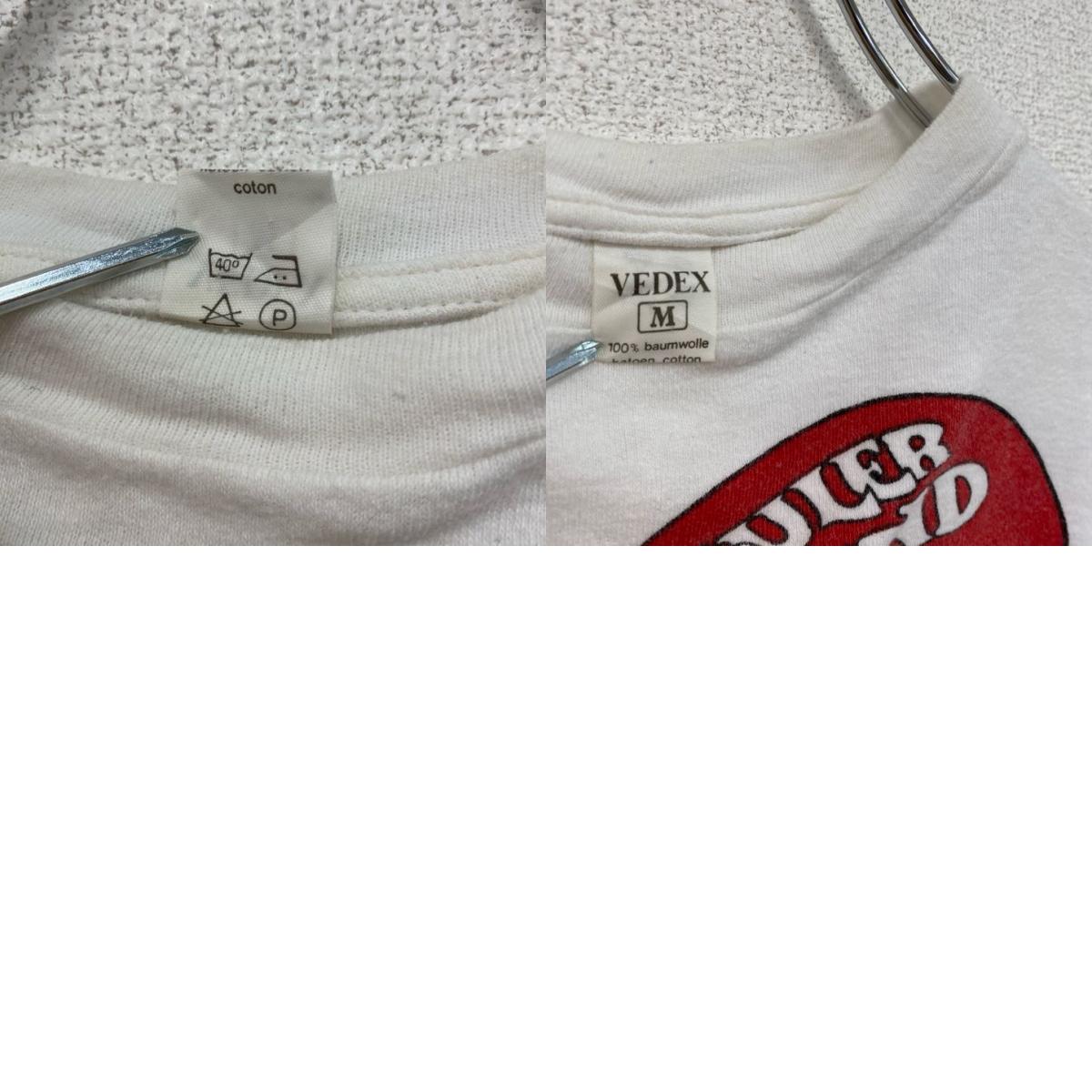 ~00s VEDEX 半袖プリントTシャツ バセット ハウンド FAULER HUND ホワイト Mサイズ