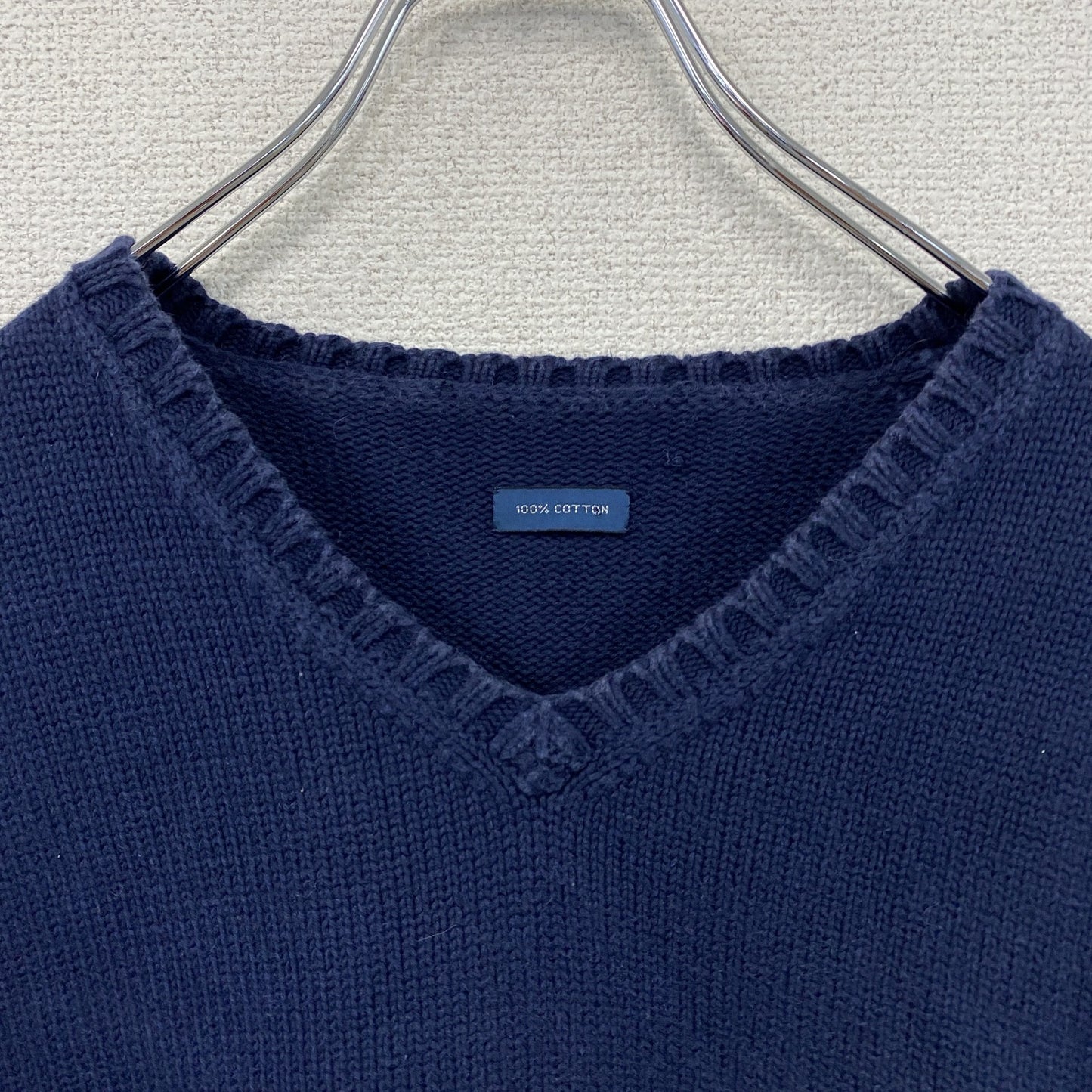 RALPH LAUREN ラルフローレン コットンニットベスト 紺 ネイビー