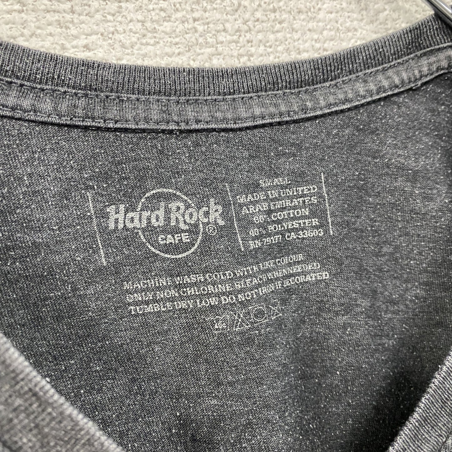 Hard Rock CAFE ハードロックカフェ 半袖プリントTシャツ 灰色 グレー Sサイズ