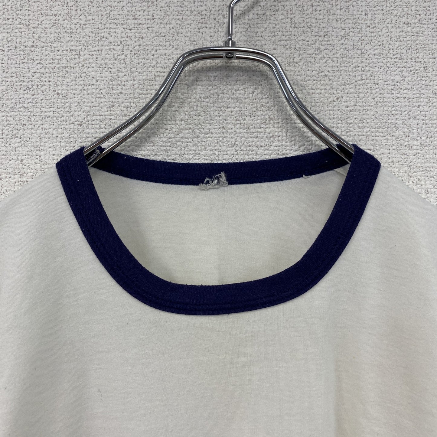 THOMAS CUP バドミントン 半袖プリントTシャツ リンガーT 白 ホワイト