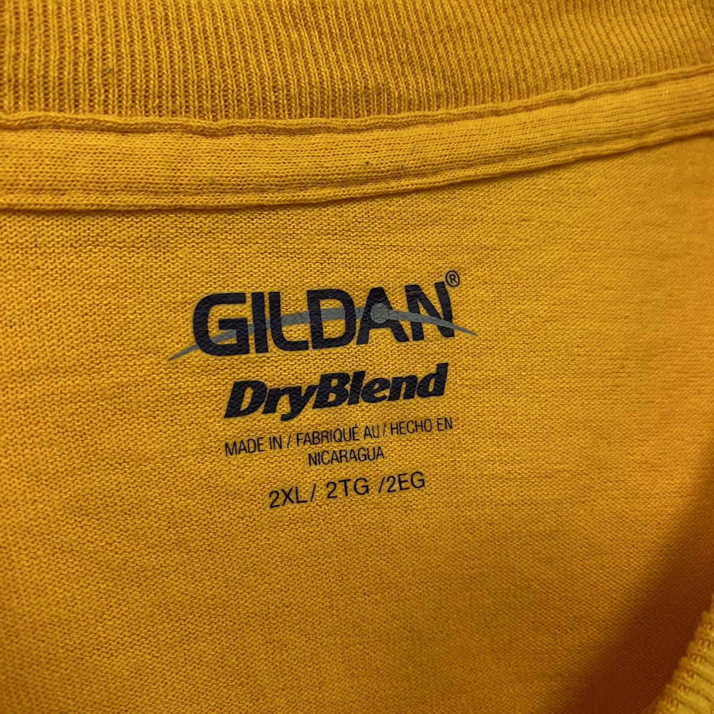 GILDAN ギルダン 半袖プリントTシャツ 黄色 イエロー 2XLサイズ