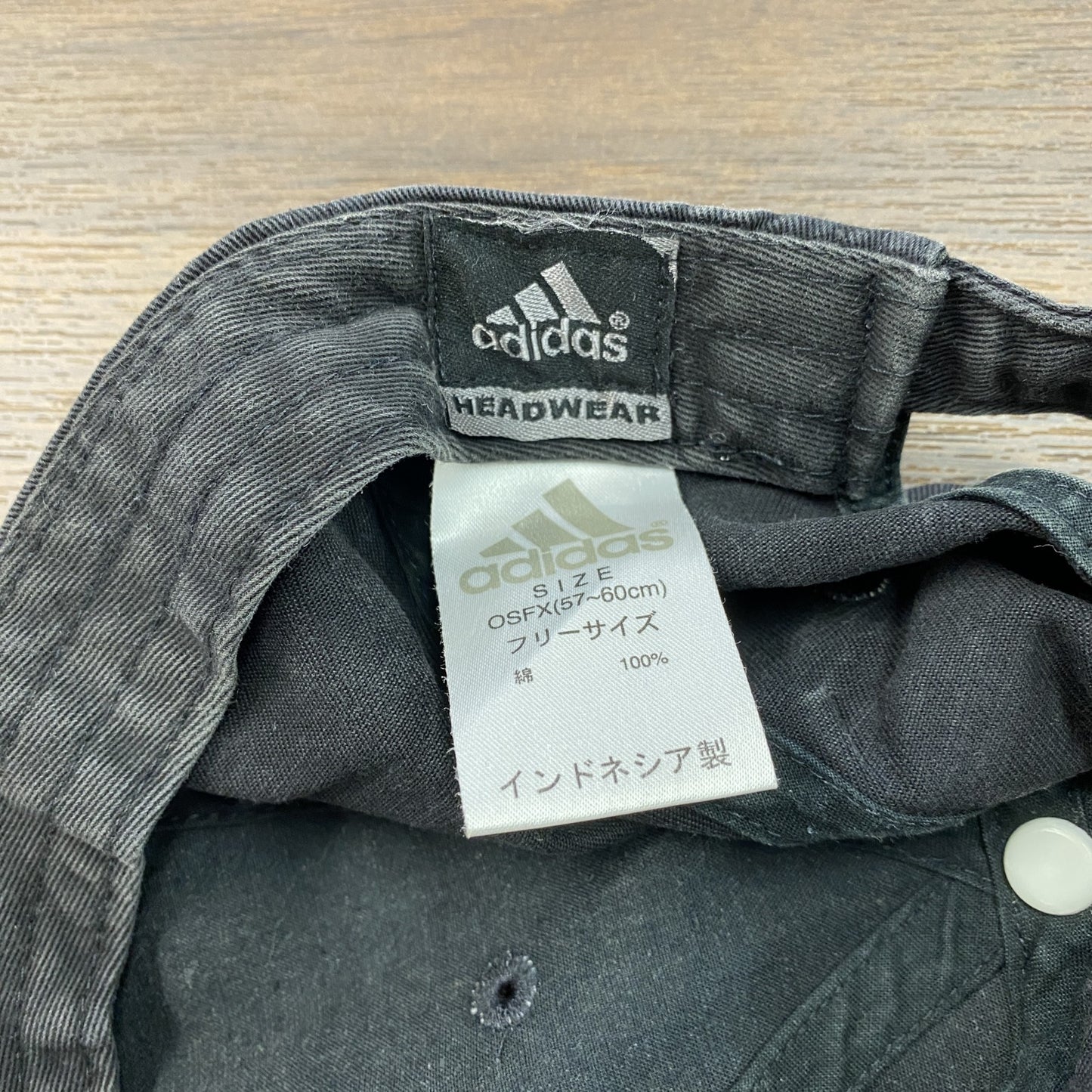 adidas アディダス 6パネルキャップ ベースボールキャップ 黒 ブラック Fサイズ