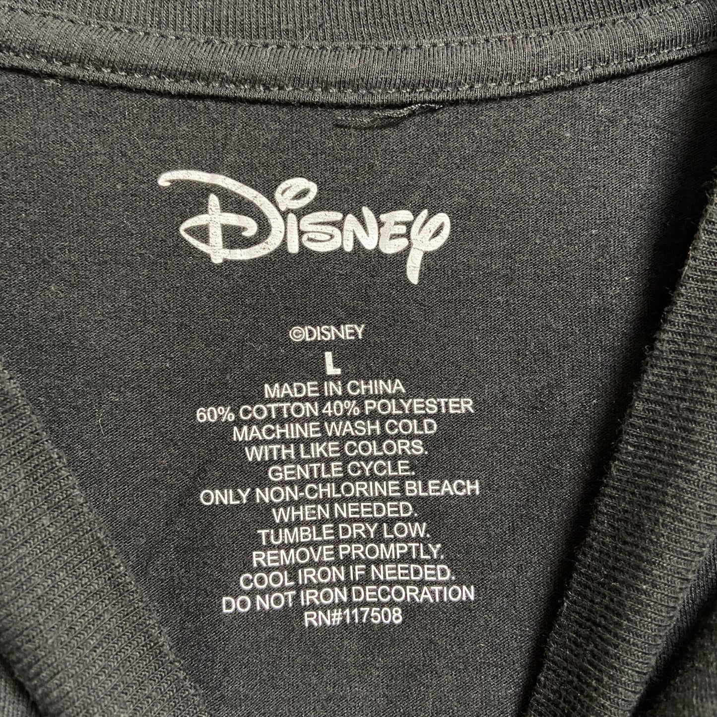 古着 used Disney ディズニー Mickey mouse ミッキーマウス 半袖プリントTシャツ 黒 ブラック 骨