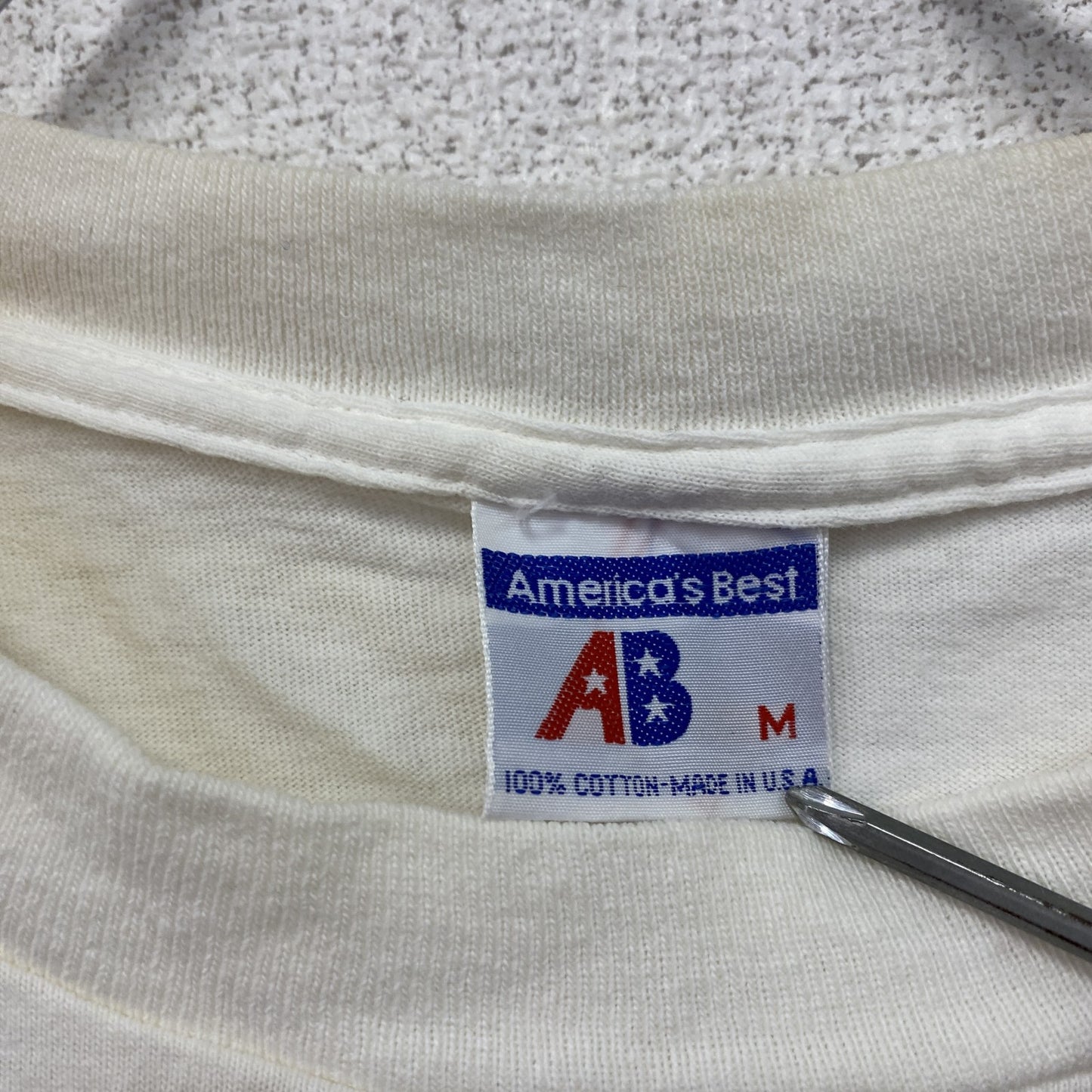 America's Best 半袖Tシャツ シングルステッチ 白 ホワイト Mサイズ