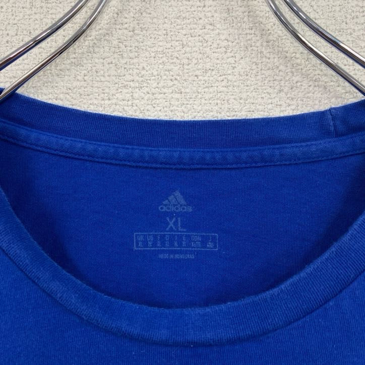 adidas アディダス 長袖Tシャツ ロンT 青 ブルー XLサイズ