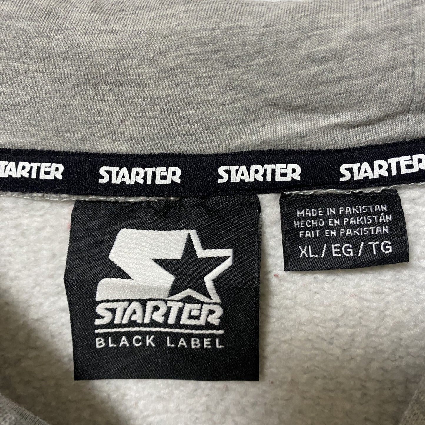 古着 used STARTER BLACK LABEL スターター ブラックレーベル 長袖プルオーバーパーカー フーディー XL