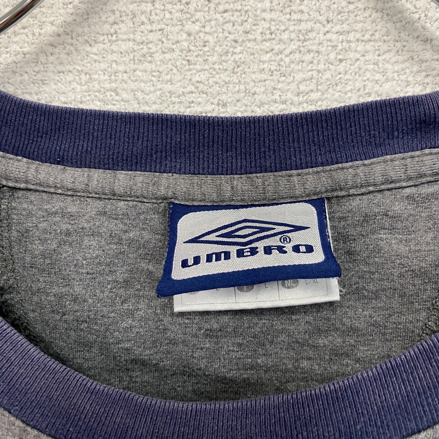 UMBRO アンブロ 半袖ラグランTシャツ グレー 紺 ネイビー Lサイズ