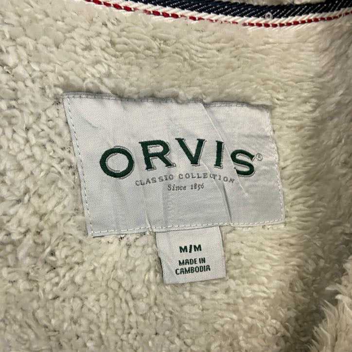 ORVIS オービス ハーフジップフリースプルオーバー フリースジャケット 紺 ネイビー Mサイズ