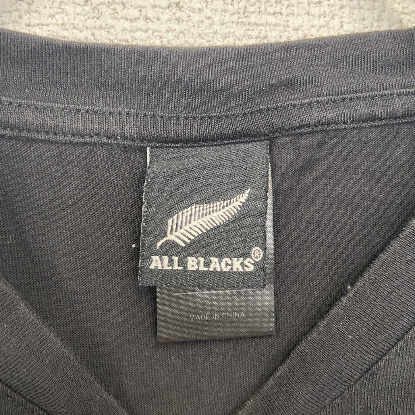 古着 used adidas アディダス 半袖オフィシャルプリントTシャツ ニュージーランド オールブラックス ラグビー Sサイズ