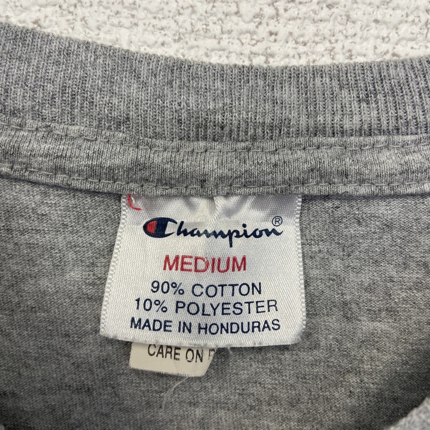 古着 used champion チャンピオン 半袖プリントTシャツ オハイオステートバックアイズ フットボール グレー Mサイズ