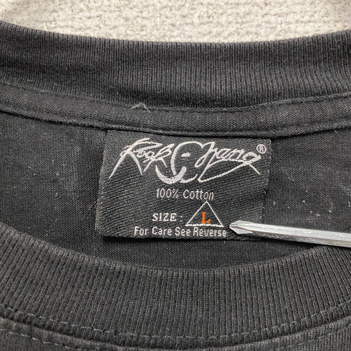 ~00s Rock Chang ロックチャン 半袖プリントTシャツ ヴィンテージ 黒 ブラック Lサイズ
