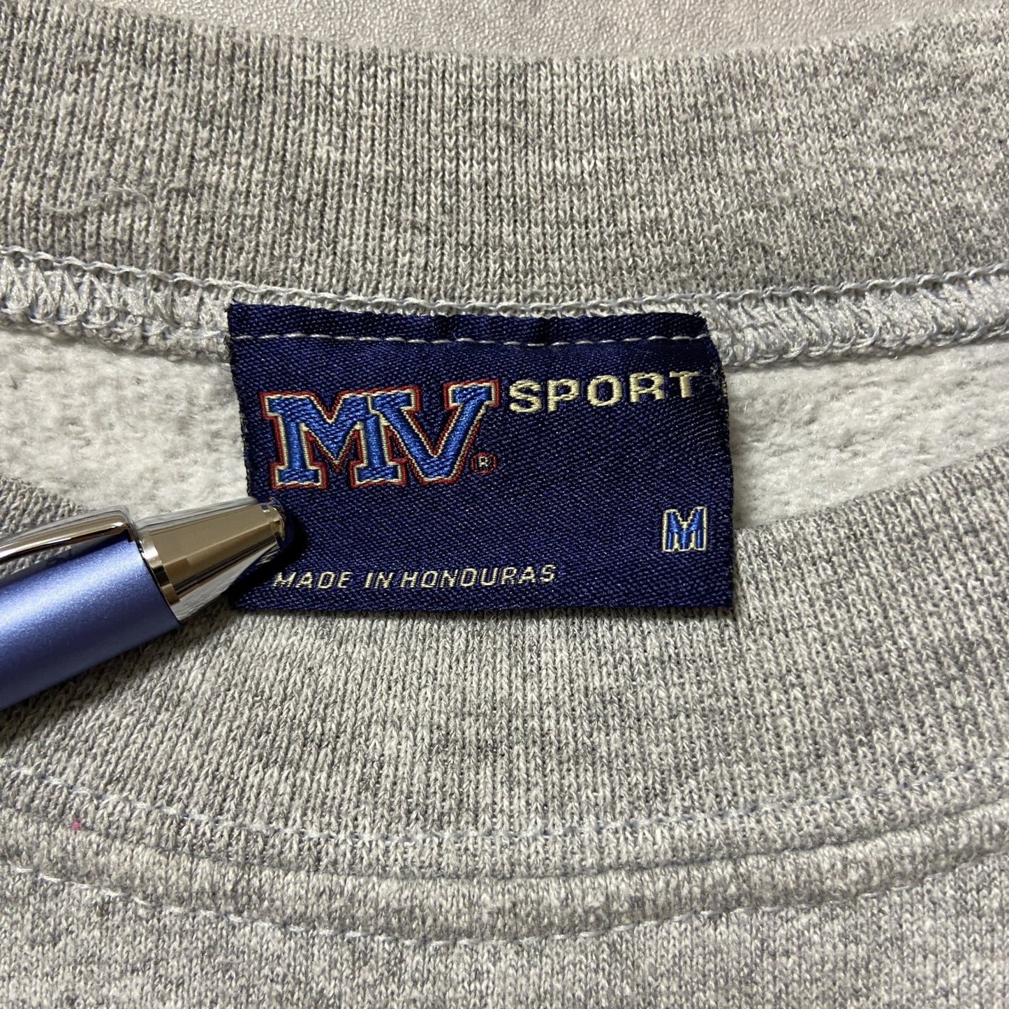 古着 used MV SPORT 長袖プリントスウェット トレーナー グレー 牛 動物 アニマル レトロ 秋冬服 Mサイズ