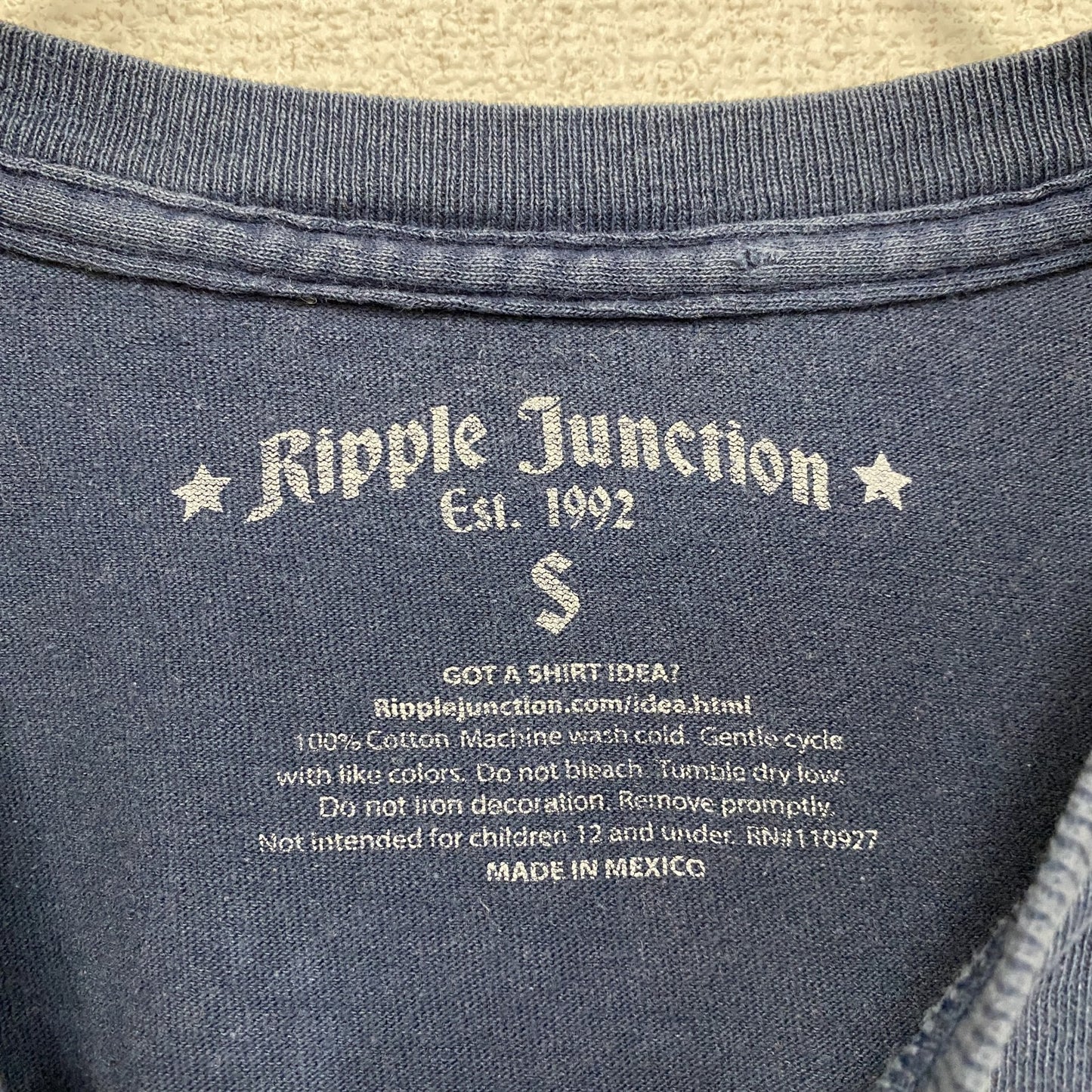 Ripple Junction リップルジャンクション 半袖プリントTシャツ ムービーT 紺 ネイビー Sサイズ