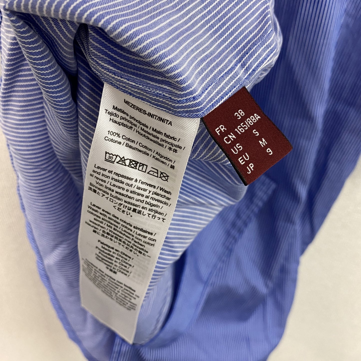COMPTOIR DES COTONNIERS コントワーデコトニエ シャツワンピース 青 ブルー 9サイズ
