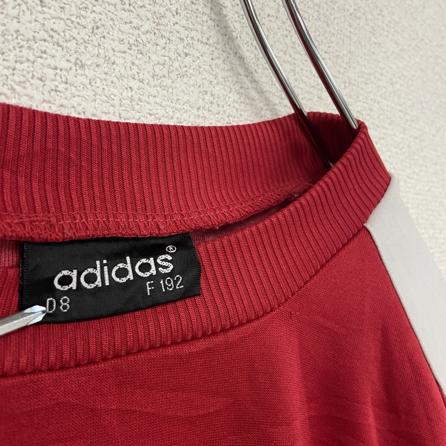 90s adidas アディダス スウェット/トレーナー 刺繍ロゴ ヴィンテージ 赤 レッド F192サイズ