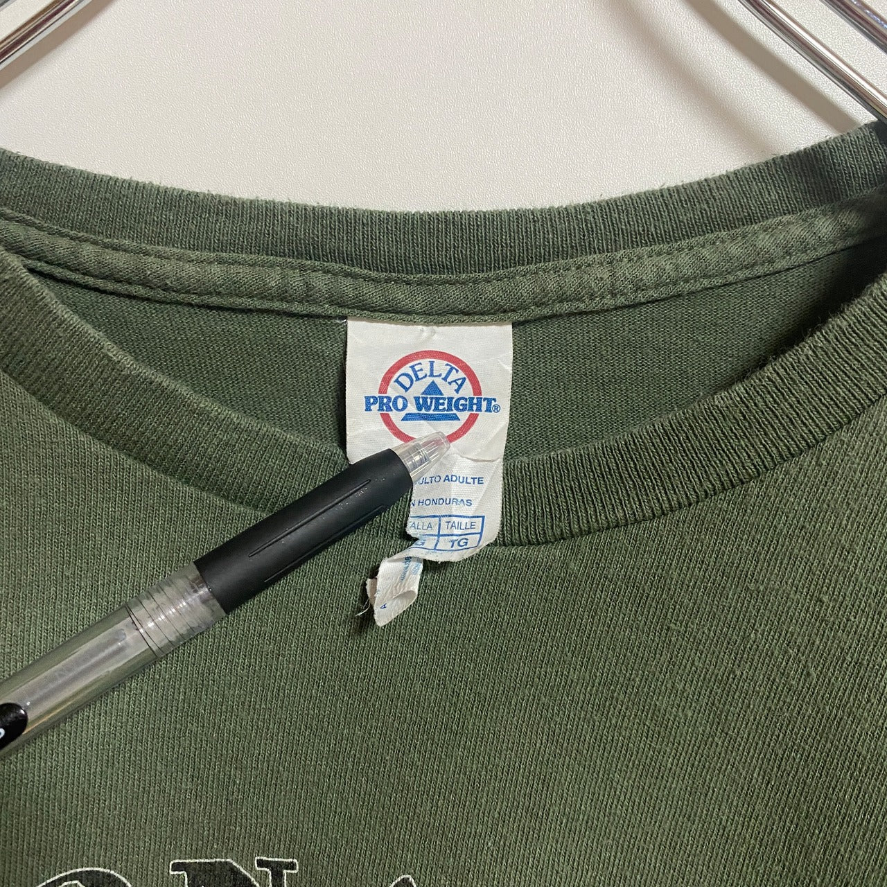 古着 used DELTA 半袖プリントTシャツ REDROCK レッドロック 緑 カーキ 春夏服 ビッグシルエット XLサイズ