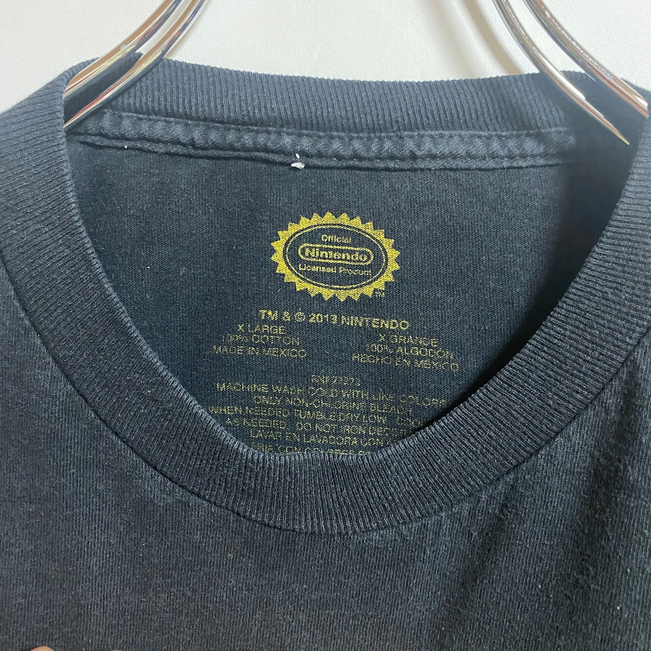 古着 used Nintendo 任天堂 半袖プリントTシャツ ファミコン ゲーム 黒 春夏服 ビッグシルエット XLサイズ