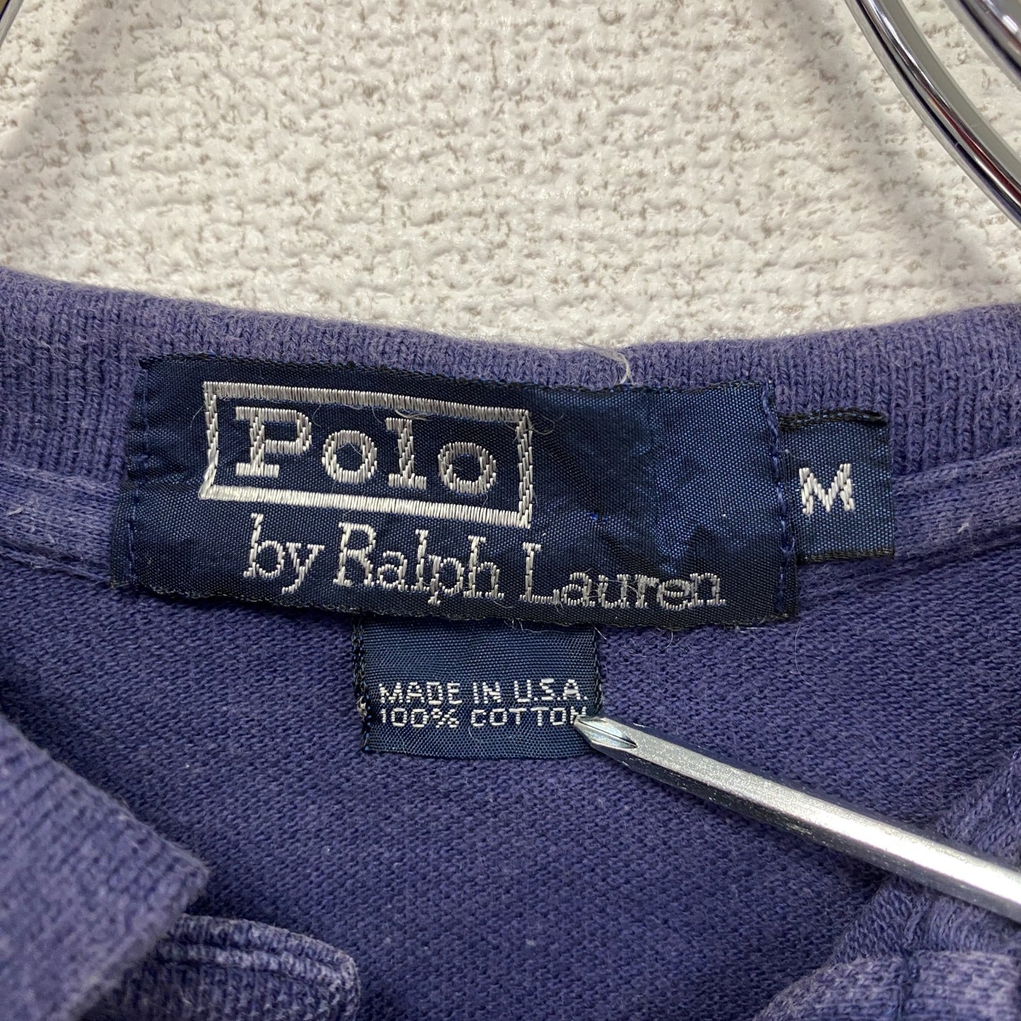POLO by RALPH LAUREN ポロバイラルフローレン 半袖ポロシャツ 紺 ネイビー Mサイズ