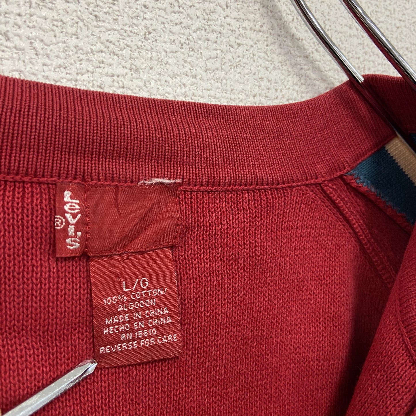 Levi’s リーバイス トラックジャケット/ジャージ チンストラップ 赤 レッド Lサイズ