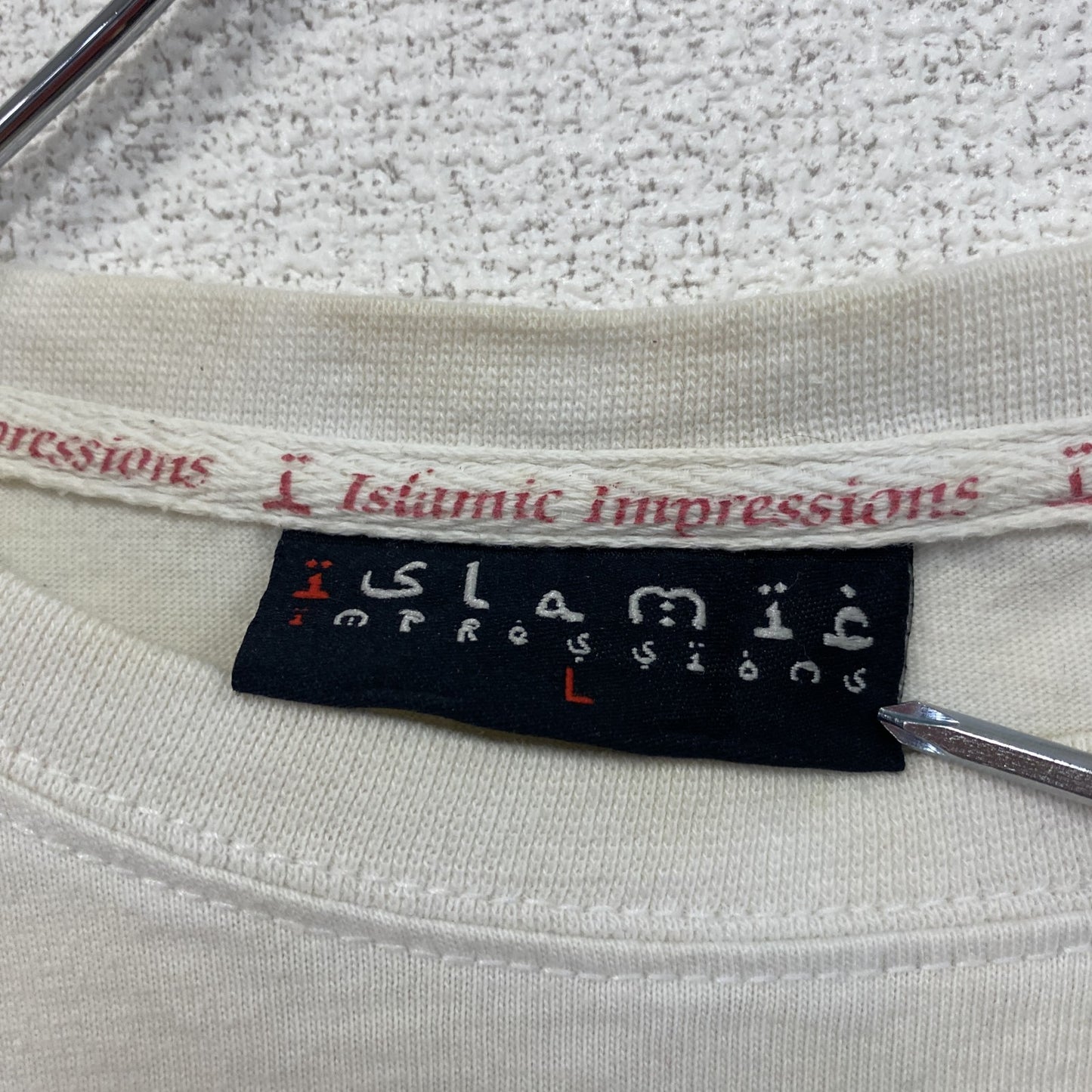 Islamic Impressions 半袖プリントTシャツ 白 ホワイト Lサイズ
