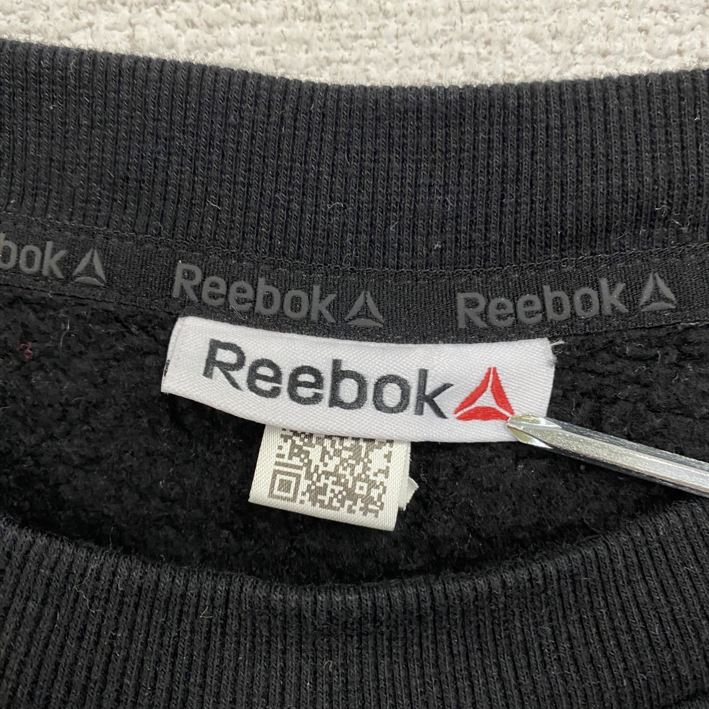 Reebok リーボック スウェット/トレーナー デカロゴ 黒 ブラック