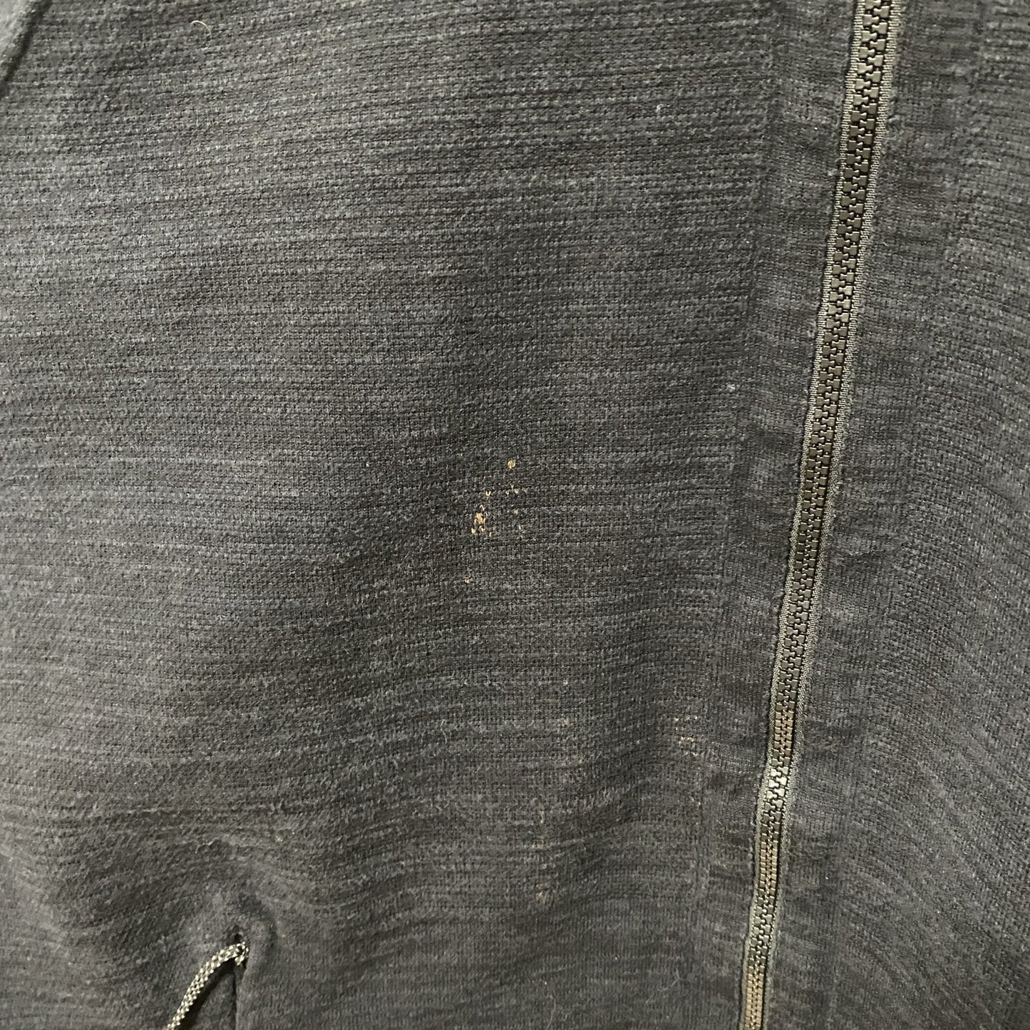 古着 used NIKE ナイキ 長袖ジップアップスウェット トレーナー 無地 黒 ブラック ビックシルエット XXLサイズ
