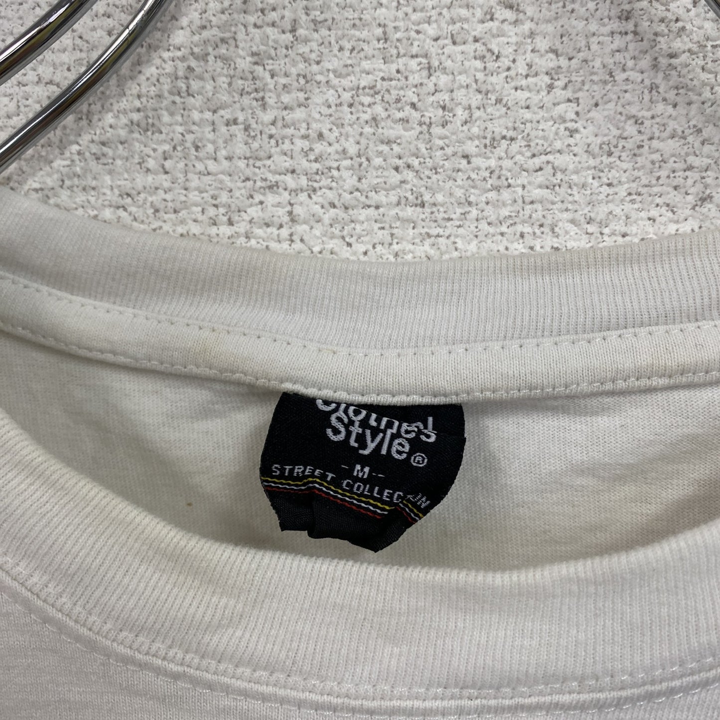 Natural clothes style 半袖プリントTシャツ 英字プリント 白 ホワイト Mサイズ